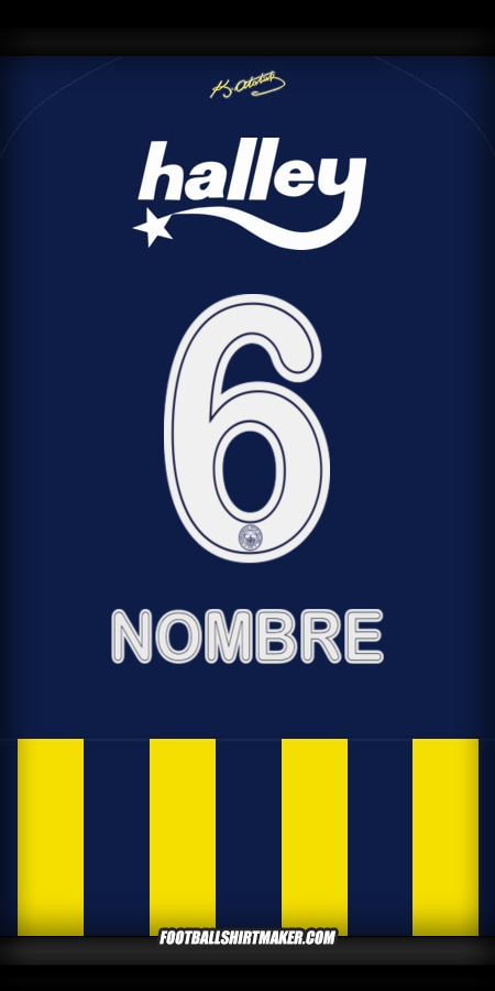 Jersey Fenerbahce SK 2025/2026 -  nombre - 6