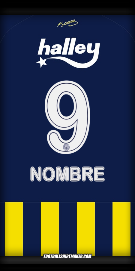 Jersey Fenerbahce SK 2025/2026 -  nombre - 9