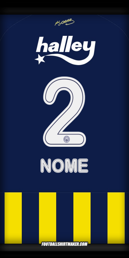 Camisa Fenerbahce SK 2025/2026 -  nome - 2