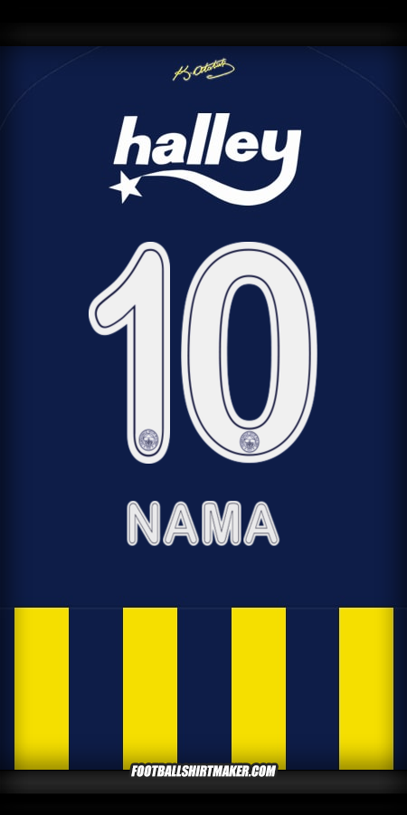 Jersey Fenerbahce SK 2025/2026 -  nama - 10