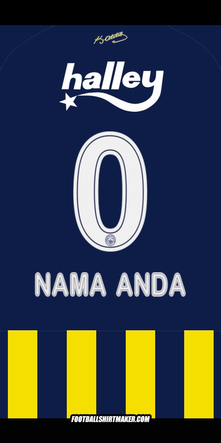 Jersey Fenerbahce SK 2025/2026 -  nama anda - 0