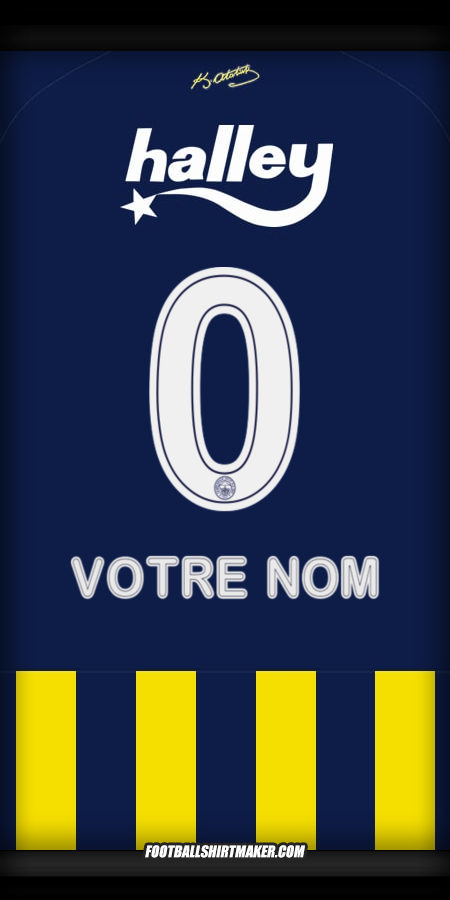 Maillot Fenerbahce SK 2025/2026 -  votre nom - 0