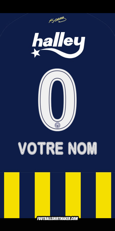 Maillot Fenerbahce SK 2025/2026 -  votre nom - 0