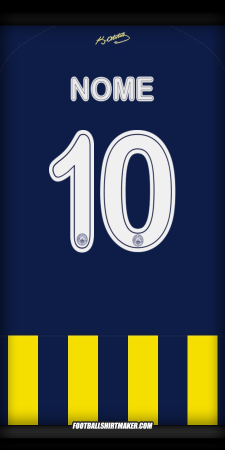 Camisa Fenerbahce SK Cup 2025/2026 -  nome - 10
