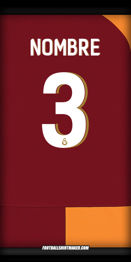 Jersey Galatasaray SK Cup 2025/2026 -  nombre - 3