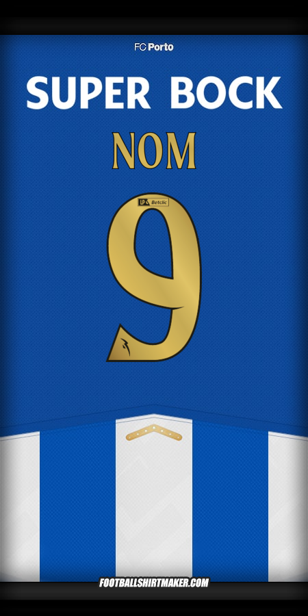 Maillot FC Porto 2025/2026 -  nom - 9