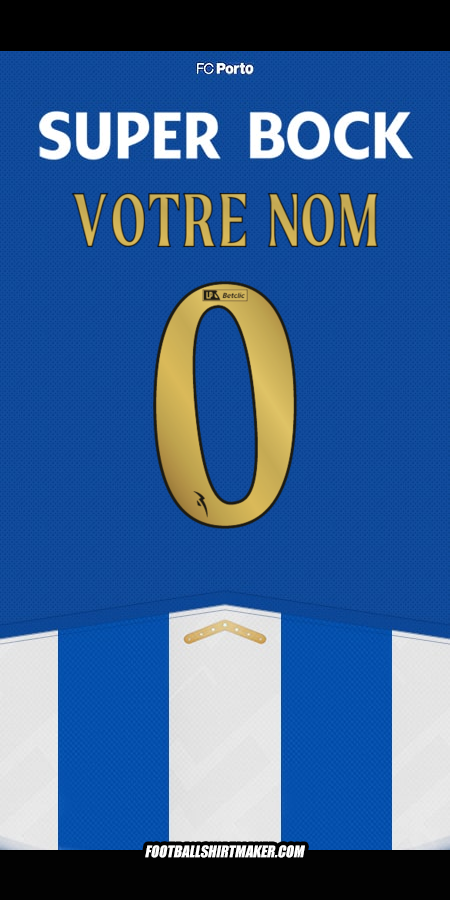 Maillot FC Porto 2025/2026 -  votre nom - 0