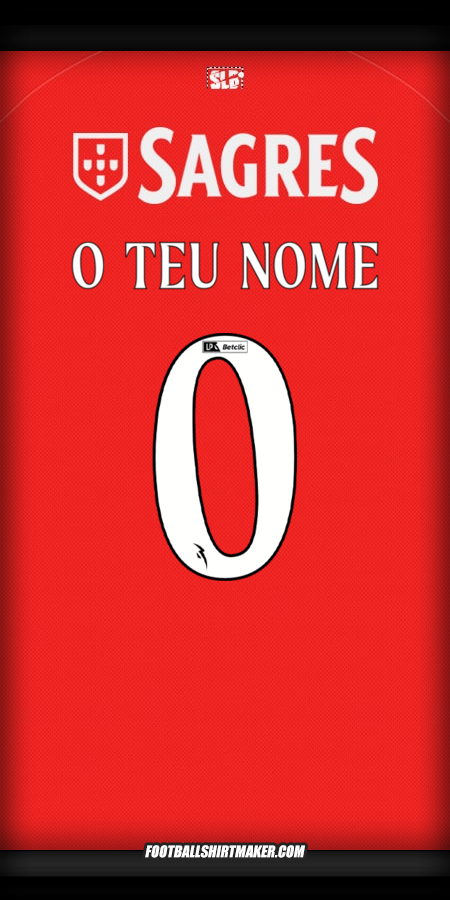 Camisola SL Benfica 2025/2026 -  o teu nome - 0
