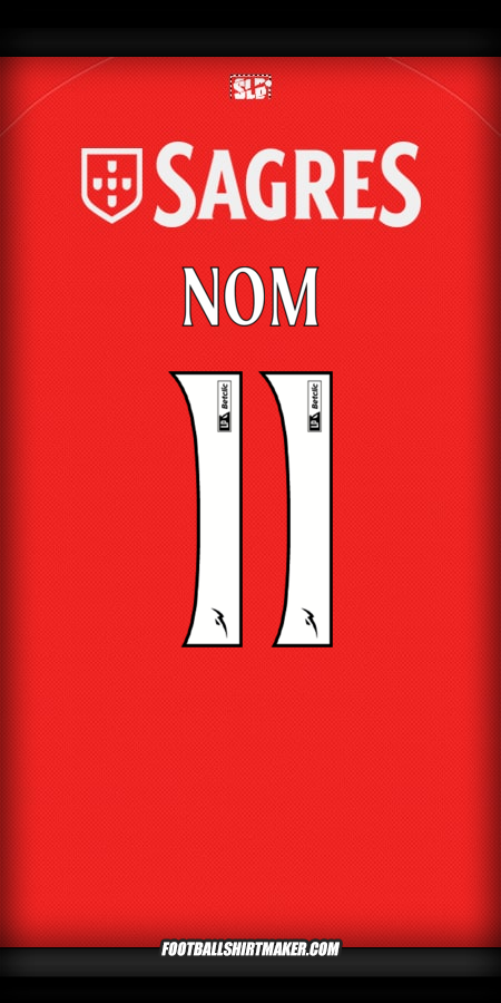 Maillot SL Benfica 2025/2026 -  nom - 11