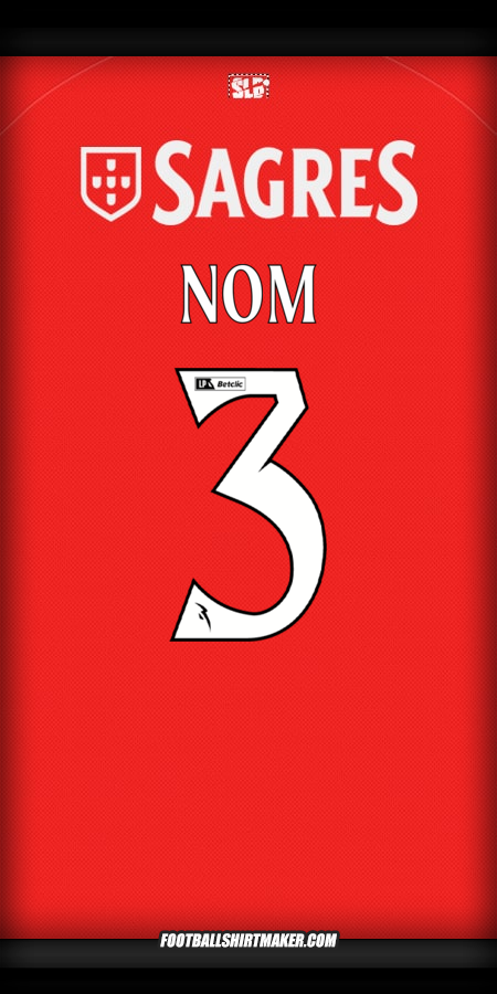 Maillot SL Benfica 2025/2026 -  nom - 3