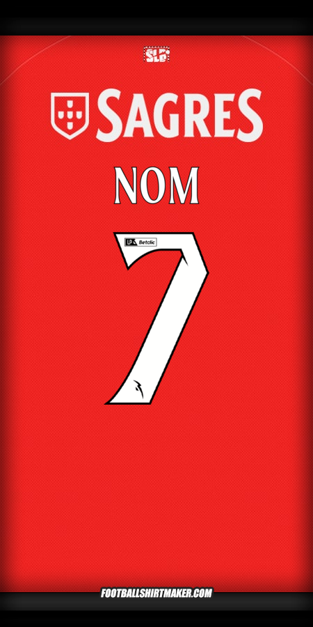 Maillot SL Benfica 2025/2026 -  nom - 7