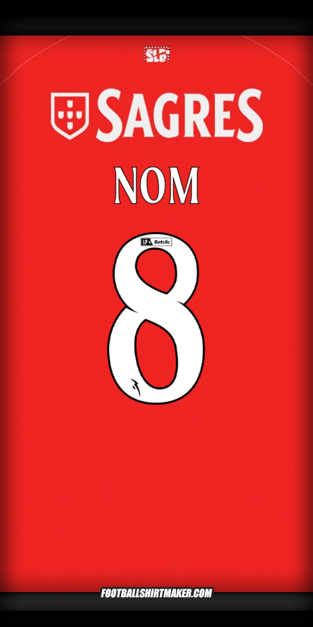 Maillot SL Benfica 2025/2026 -  nom - 8