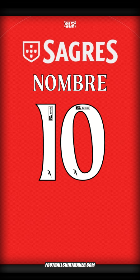 Jersey SL Benfica 2025/2026 -  nombre - 10
