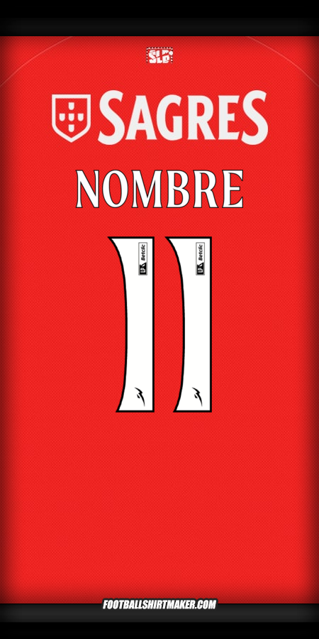 Camiseta SL Benfica 2025/2026 -  nombre - 11