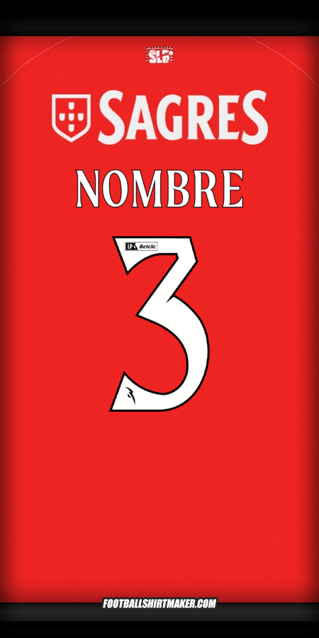 Jersey SL Benfica 2025/2026 -  nombre - 3