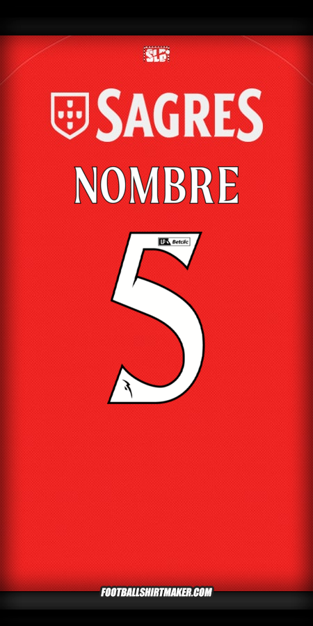 Jersey SL Benfica 2025/2026 -  nombre - 5