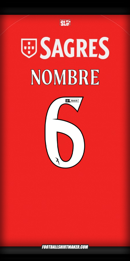 Jersey SL Benfica 2025/2026 -  nombre - 6