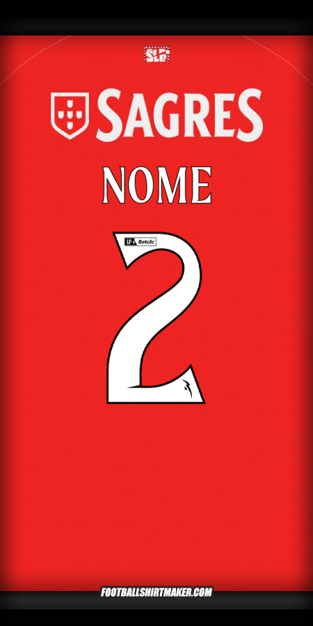 Maglia SL Benfica 2025/2026 -  nome - 2