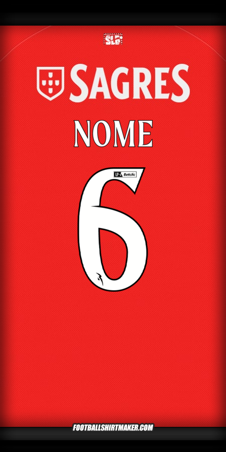 Camisa SL Benfica 2025/2026 -  nome - 6