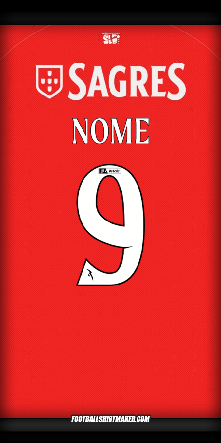 Maglia SL Benfica 2025/2026 -  nome - 9