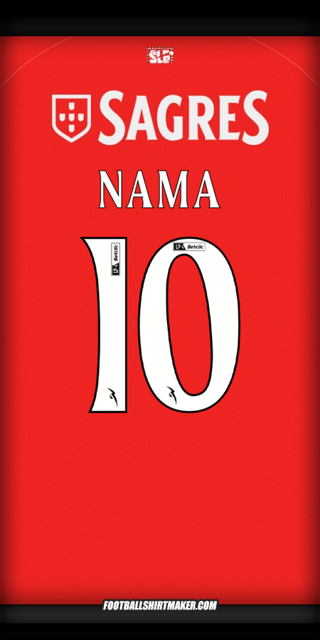 Jersey SL Benfica 2025/2026 -  nama - 10