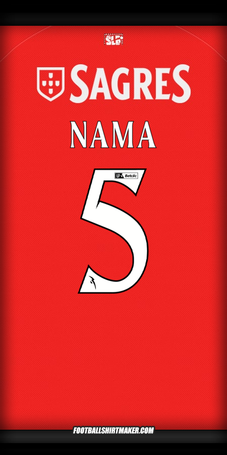 Jersey SL Benfica 2025/2026 -  nama - 5