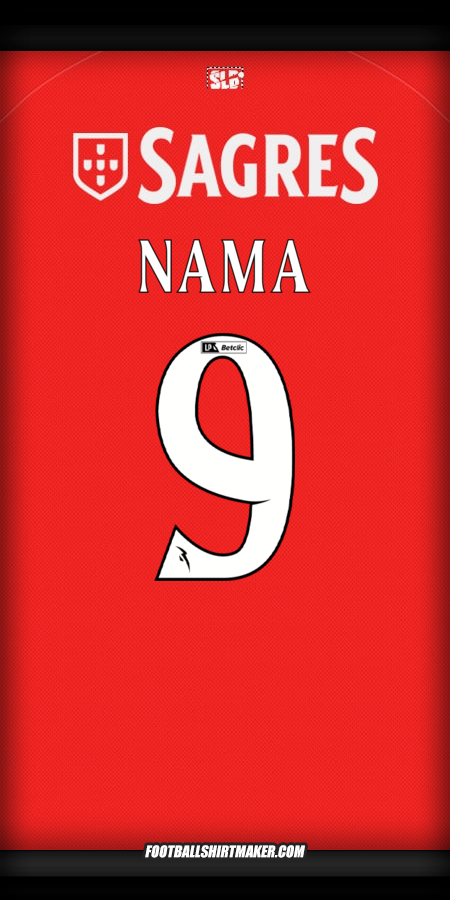 Jersey SL Benfica 2025/2026 -  nama - 9