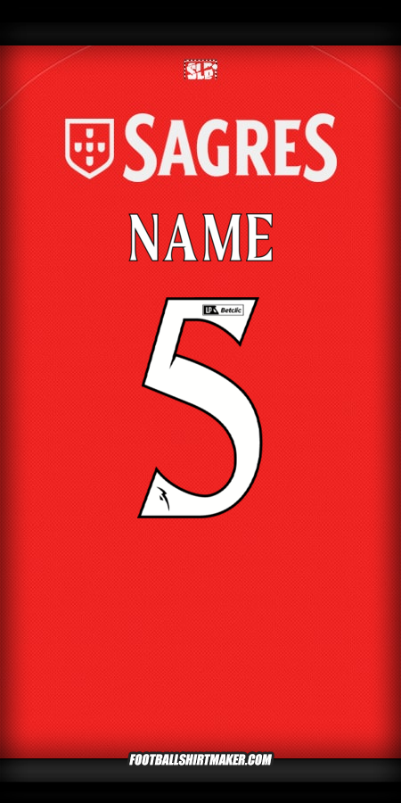 Jersey SL Benfica 2025/2026 -  name - 5