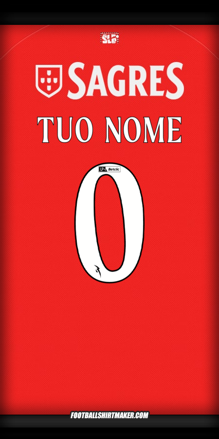 Maglia SL Benfica 2025/2026 -  tuo nome - 0