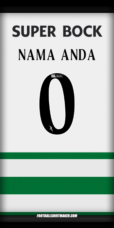 Jersey Sporting Clube 2025/2026 -  nama anda - 0