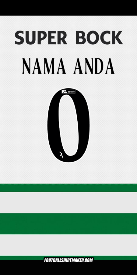 Jersey Sporting Clube 2025/2026 -  nama anda - 0