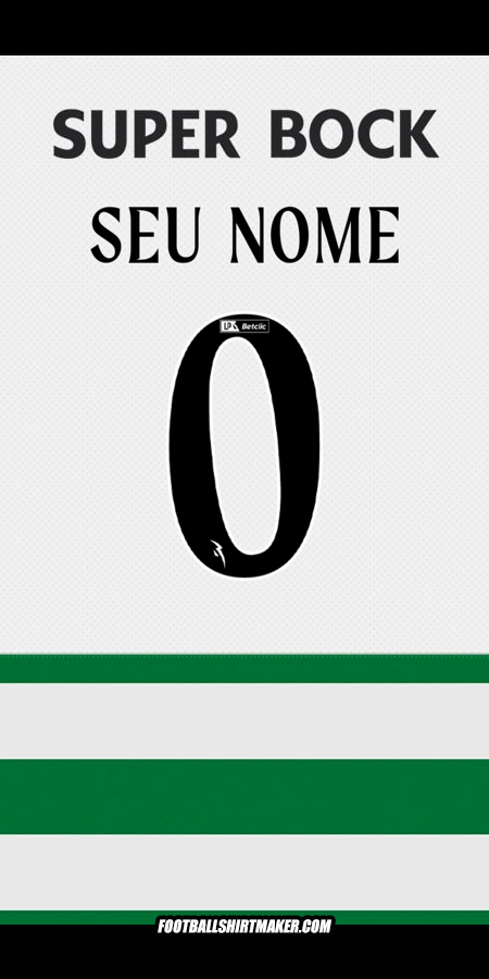 Camisa Sporting Clube 2025/2026 -  seu nome - 0