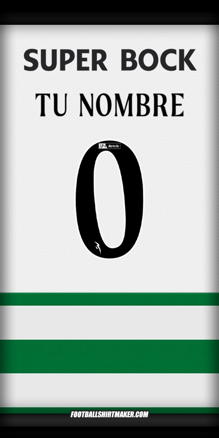 Camiseta Sporting Clube 2025/2026 -  tu nombre - 0