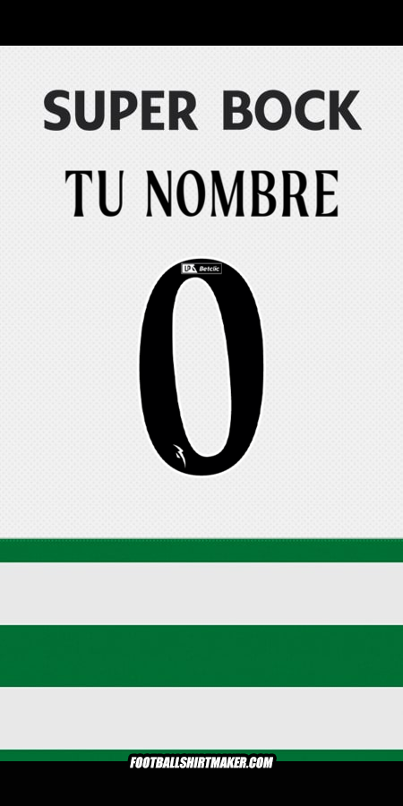 Camiseta Sporting Clube 2025/2026 -  tu nombre - 0