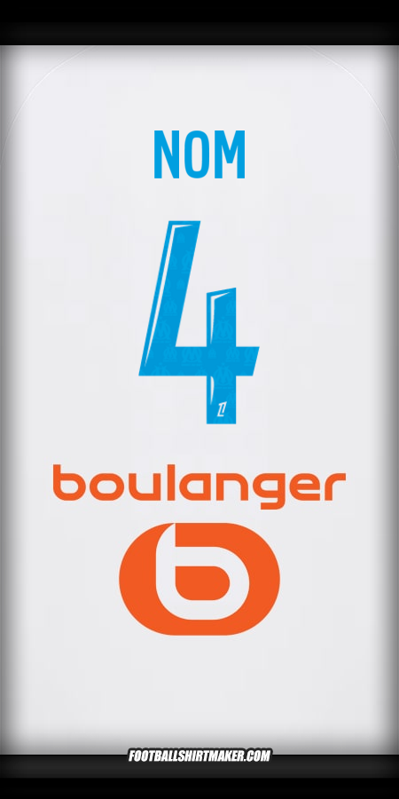 Maillot Olympique de Marseille 2025/2026 -  nom - 4