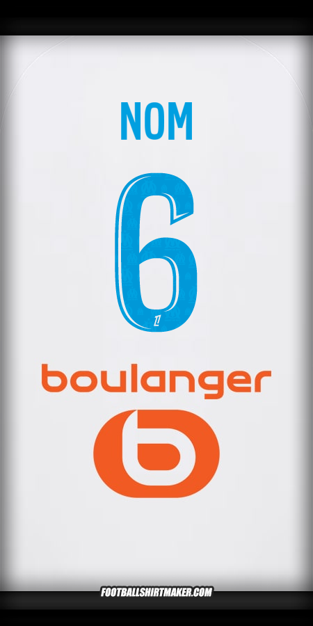 Maillot Olympique de Marseille 2025/2026 -  nom - 6