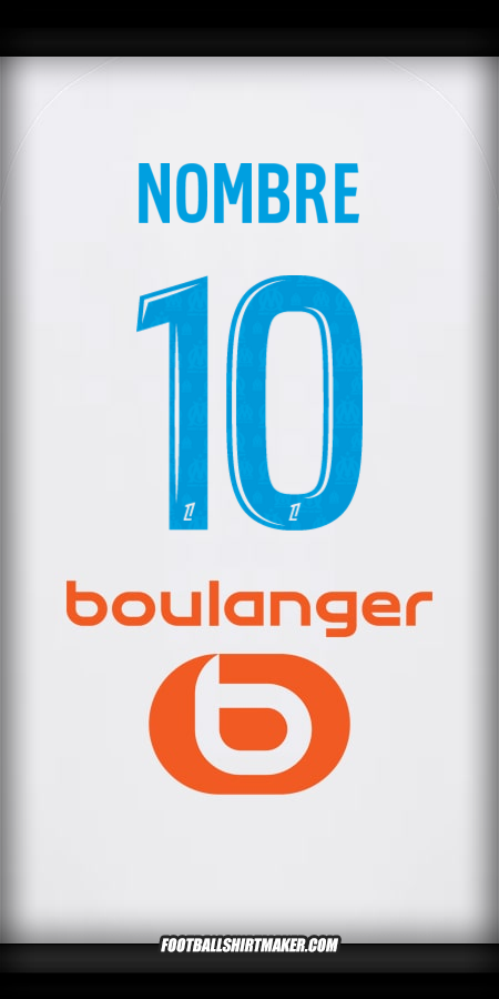Camiseta Olympique de Marseille 2025/2026 -  nombre - 10
