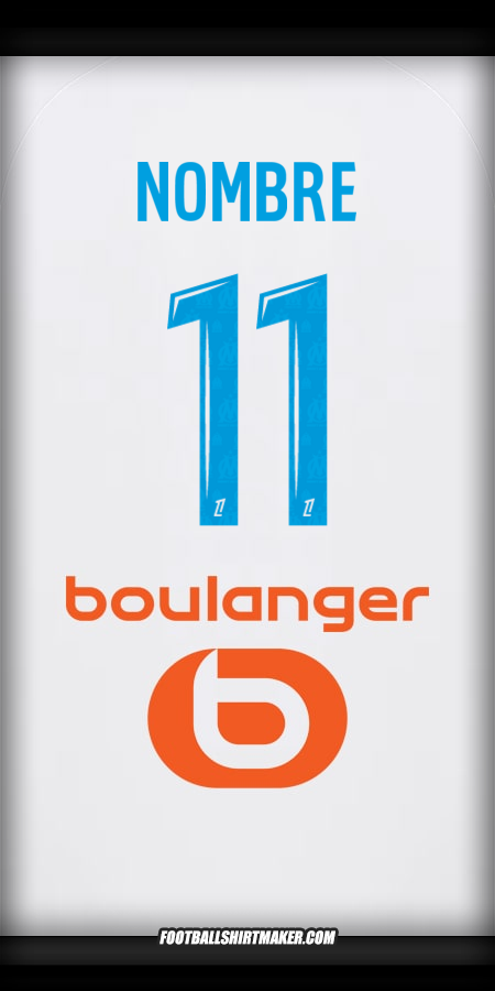 Jersey Olympique de Marseille 2025/2026 -  nombre - 11