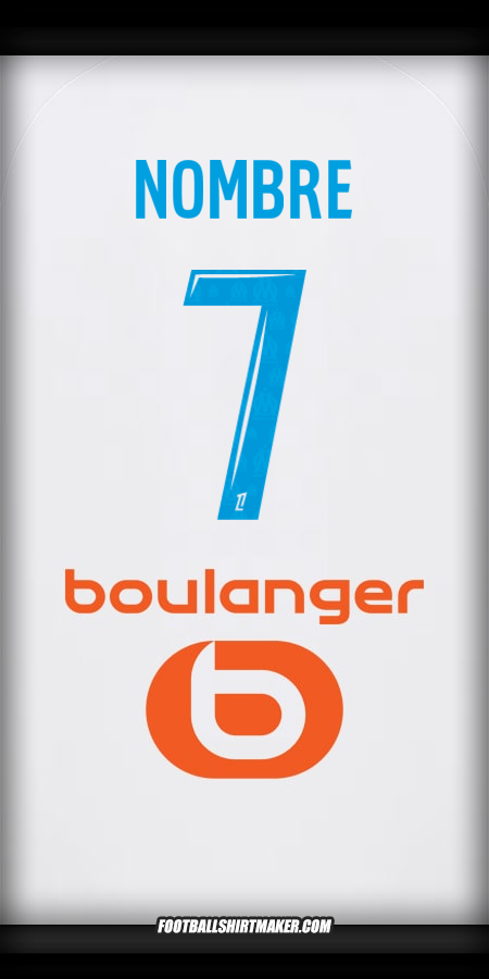 Camiseta Olympique de Marseille 2025/2026 -  nombre - 7