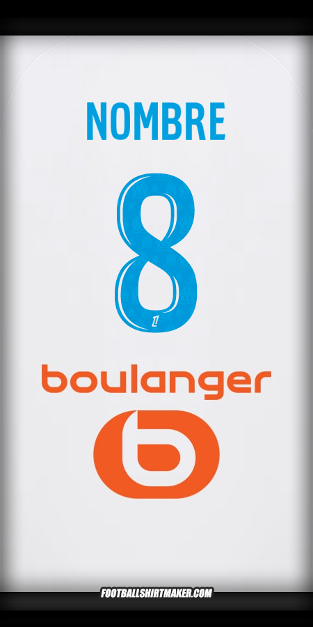 Camiseta Olympique de Marseille 2025/2026 -  nombre - 8
