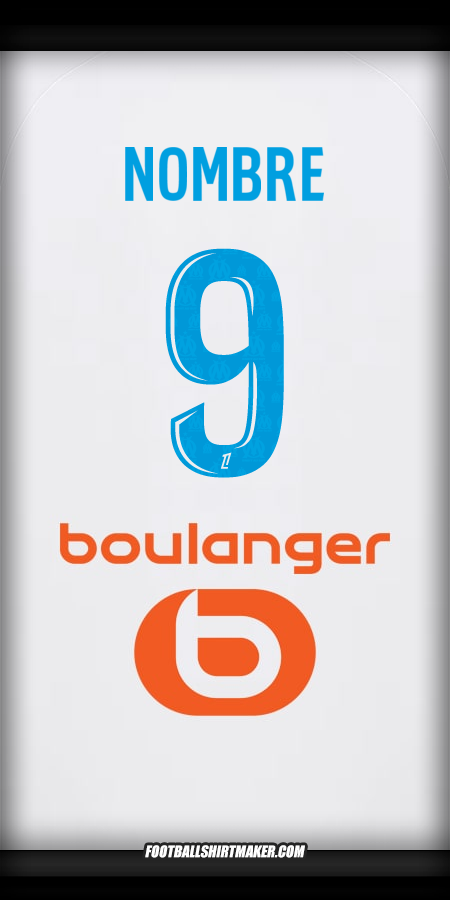 Camiseta Olympique de Marseille 2025/2026 -  nombre - 9