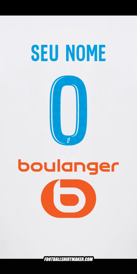 Camisa Olympique de Marseille 2025/2026 -  seu nome - 0