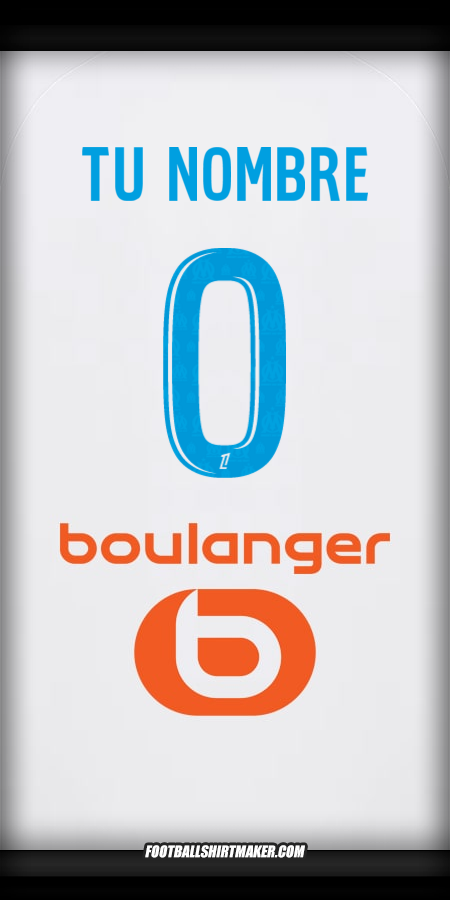 Camiseta Olympique de Marseille 2025/2026 -  tu nombre - 0