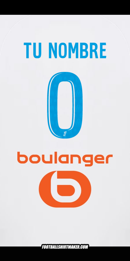 Camiseta Olympique de Marseille 2025/2026 -  tu nombre - 0