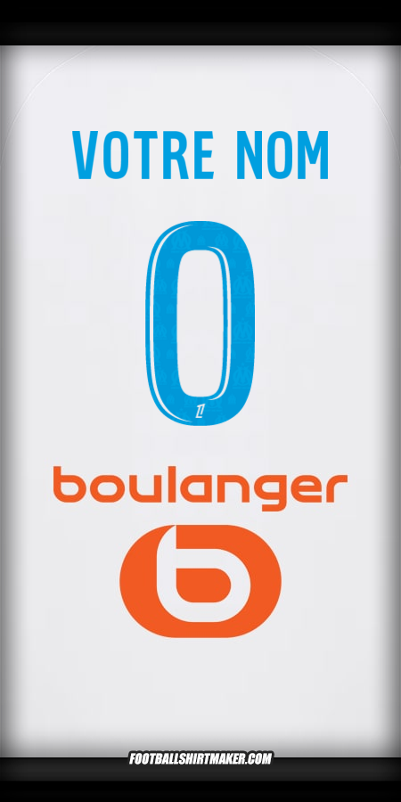Maillot Olympique de Marseille 2025/2026 -  votre nom - 0