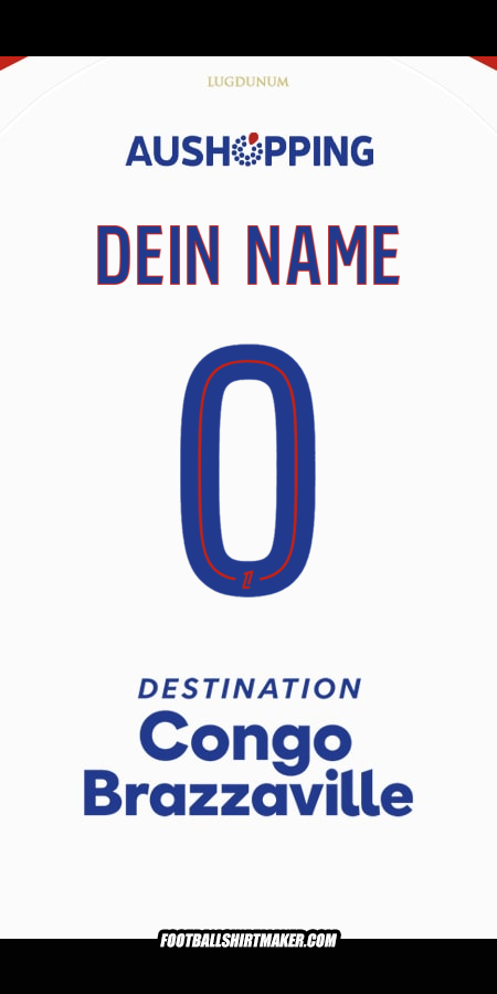 Trikot Olympique Lyon 2025/2026 -  dein name - 0
