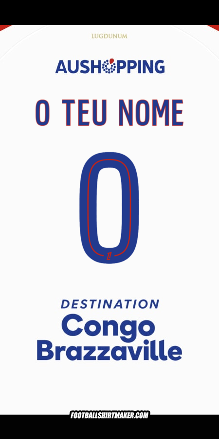 Camisola Olympique Lyon 2025/2026 -  o teu nome - 0