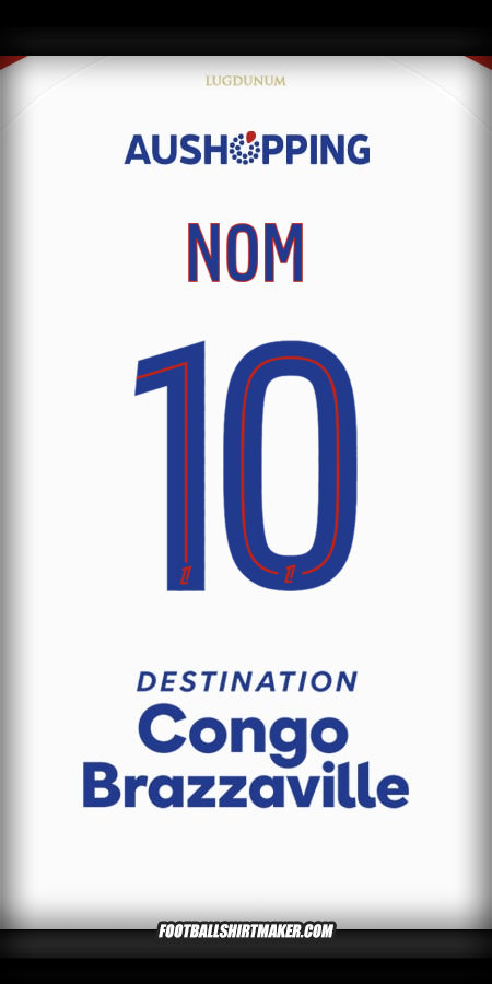 Maillot Olympique Lyon 2025/2026 -  nom - 10