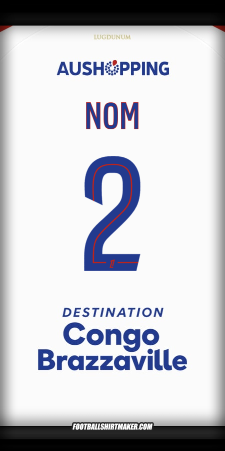 Maillot Olympique Lyon 2025/2026 -  nom - 2