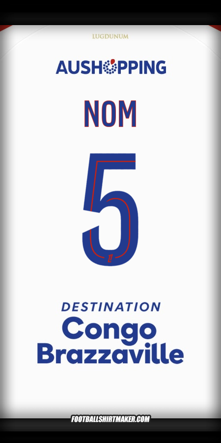 Maillot Olympique Lyon 2025/2026 -  nom - 5